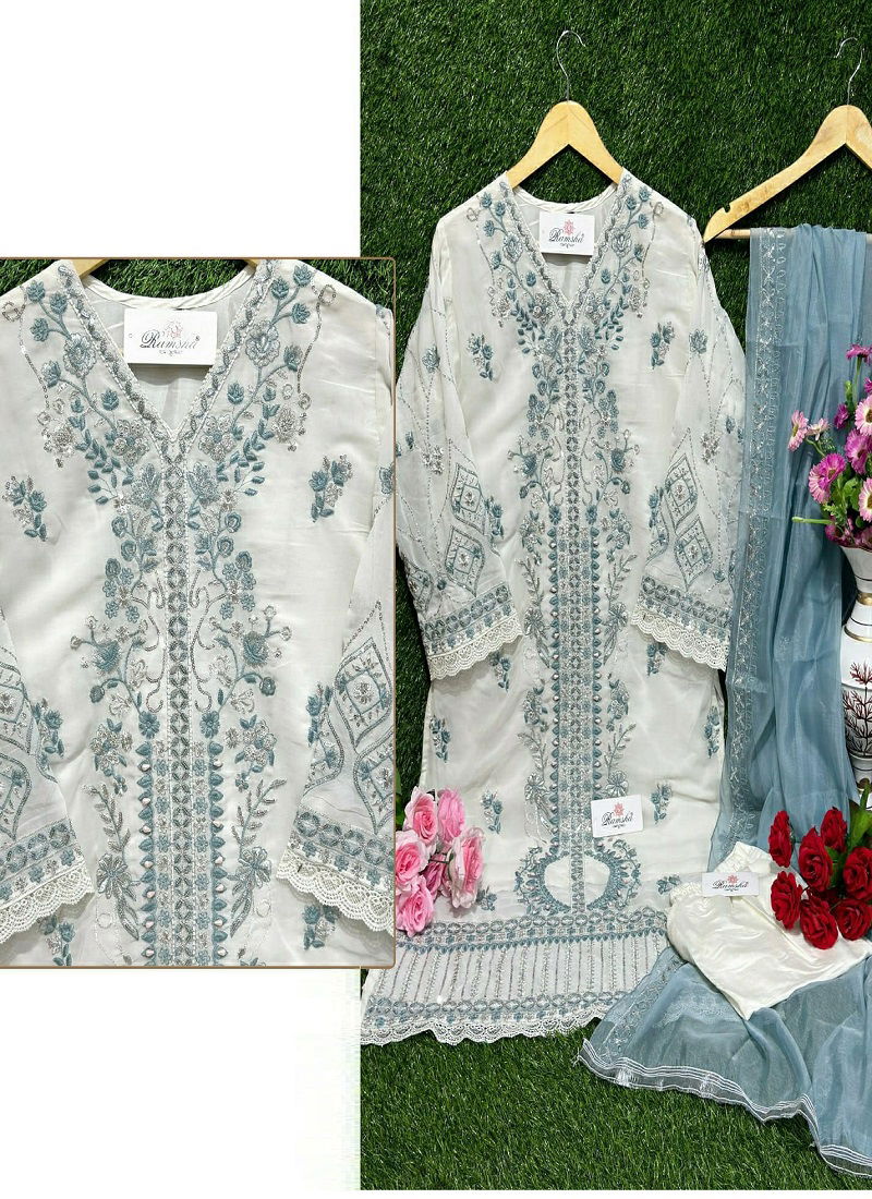 Ramsha R 1034 Readymade Pakistani Suit Collection
